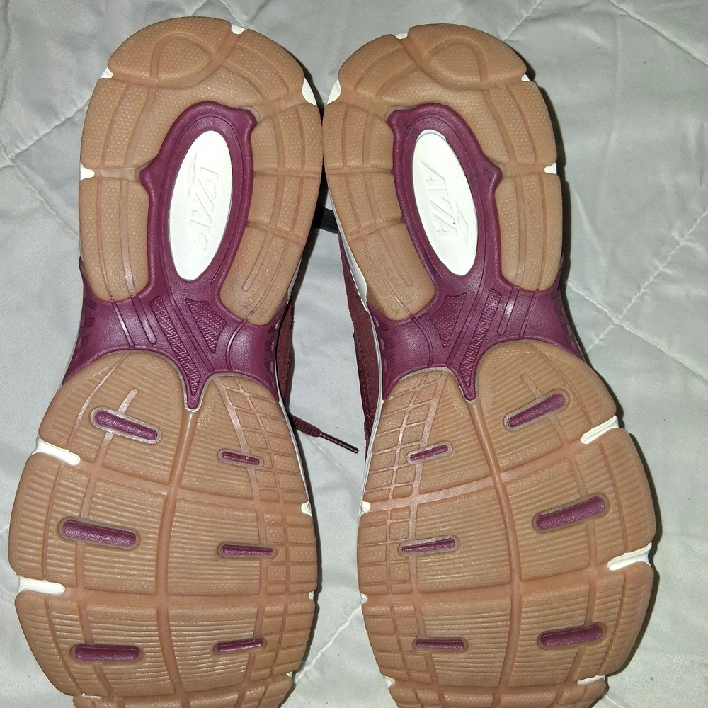 Avia Women's Burgundy Lace-Up Athletic Sneakers
